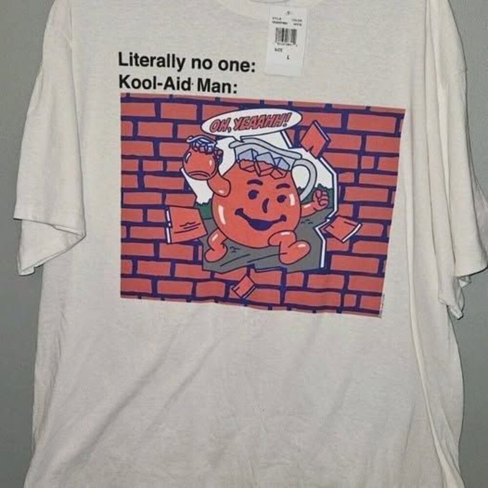 Vintage Style KOOL-AID MAN Oh Yeah T-Shirt MENS 80's (LARGE)
